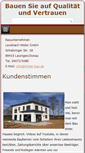 Mobile Screenshot of hitzler-bau.de