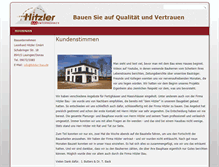 Tablet Screenshot of hitzler-bau.de